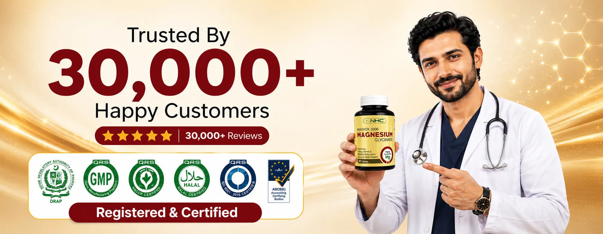 Magvox 1000mg  Magnesium Glycinate ( for Sleep & Stress Support )